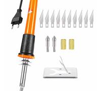 Outil à brûler le bois, fer à souder, stylo à souder à température réglable, kit de soudure de 16 pièces | Kit de soudure de fil sûr, pointes de fer à souder pour la,