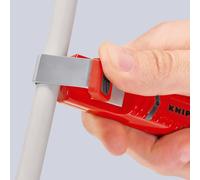 Outil à dégainer câbles ronds de D8 à 28mm - 130mm - Boitier ABS - Sur carte KNIPEX - 162028SB