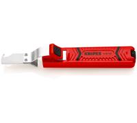 Outil à dégainer câbles ronds de D8 à 28mm avec lame crochet - 130mm Boitier ABS KNIPEX - 1620165SB