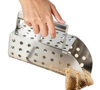 Outil à main durable d'acier inoxydable de pelle de détecteur de métaux | Spatule De Plage Tamis Bêche pour Rivières Eaux Peu profondes Piscines De Marée Sable Coquilles Roches et
