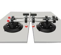 Outil à ventouse pour carreaux de céramique en pierre, réglable en hauteur, double force d'aspiration, conception durable en acier inoxydable