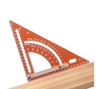 Outil carré de charpentier - Règle triangulaire de menuiserie en alliage d'aluminium - pour hommes, professionnels, bricoleurs, constructeurs