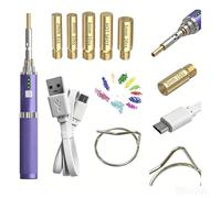 Outil chauffant sans fil pour strass, applicateur Hotfix sans fil portable avec 3 modes de température, chauffage rapide diamant pour projets de bricolage (B)