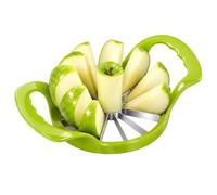 Outil Coupe-Fruit 12 Tranches en Acier Inoxydable Poignée Antidérapante | Coupe-Aliments Et Trancheuse Portables Pour Maison Restaurant Appartement Ferme Camping Pique-Nique Barbecue