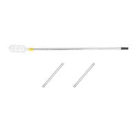 Outil Cueille-Fruits à Perche Télescopique, Acier Inoxydable, 180 CM | Panier Blanc, Poignée Ergonomique, Usage Jardin et Verger, Léger et Robuste pour Pommes, Poires et Autres Fruits