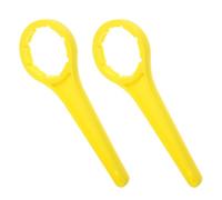 Outil D’ouverture de Seau en Plastique 25l, Levier Ergonomique | Couvercles 20 à 30 L, Manipulation Rapide en Milieu Industriel, Plastique Jaune, Usage Terrain