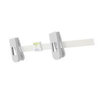 Outil D'accrochage de Tableau avec Conception à Double Clip (GRAY) | Bulle de niveau intégrée, construction ABS, échelle de mesure claire, projets de bricolage à domicile, miroirs, cadres