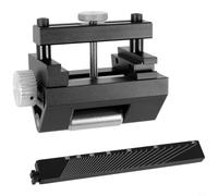Outil d'affûtage de précision 12,7 cm rouge noir (noir) | S'adapte aux burins et aux fers à raboter, pour une aide polyvalente au travail du bois, base stable pour un meulage précis