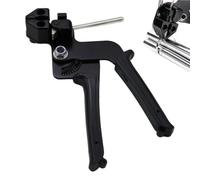 Outil d'attache de fermeture éclair en acier inoxydable, 20,4 cm | Coupe-tendeur, outil de fixation de lien réglable pour la réparation de tuyaux d'échappement de poulailler