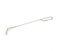 Outil de barbecue en acier inoxydable - Grattoir à cendres professionnel pour Kamado Joe Classic I II III - Râteau résistant à la chaleur 45,7 cm de long