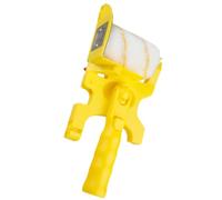 Outil de Bordure de Peinture Murale, Jaune Rouleau à Peinture ABS | Têtes de Brosse Remplaçables, Léger et Portable, pour Travaux Diy, Usage Intérieur, Finition Précise
