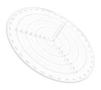 Outil de Cercle S, Compas de Recherche de Centre pour Bois | Pointe, Trou Central et Repères Précis, Plastique Acrylique Transparent, ou Irrégulières
