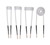 Outil de Chauffage par Induction, Kit de Bobine de Chauffage par Induction Pliable plaqué jusqu'à 1200 ℃, Chauffage 4 Pièces, Noyau en Laiton isolé de 2,5 Mm avec Boîte de