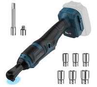 Outil de liquet 3/8" pour batterie Makita 18 V Li-Ion, moteur sans brosse, jeu de clés à cliquet électrique avec tête renforcée, interrupteur R&F, 6 douilles, adaptateur 3/8" vers 1/4"