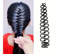 Outil de coiffure multifonctionnel 1 pièce, outil de coiffure en forme d'arête de poisson, outil magique pour tresses, outil de coiffure et de beauté 1pc