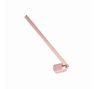Outil de Couette ¨¤ Bougie en Acier Inoxydable et d'Outil de Coupe-Mousse avec Forme de Tube Droit pour l'extinction et l'entretien des Bougies S?res (Black) (Silver) (Gold) (Or Rose)