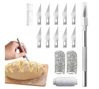 Outil de coupe de pain, couteau de boulanger avec couteaux, rasoir à pâte, couteau à baguette, couteau à pâte, outil de pain, outil de cuisson à pain pour modèle de pâte à pain DIY, accessoires de