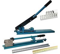 Outil de coupe manuel pour rail DIN - Machine de découpe d'établi avec double rainure et règle pour aluminium à fente