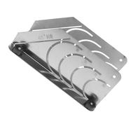 Outil de Coupe pour Isolation en Caoutchouc, Règle Inoxydable Argenté | Guide de Coupe Précis pour Tubes, Usage Hvac et Chantier, Acier Inoxydable, Simple à Manipuler