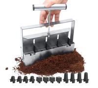 Outil De Création Des Blocs En Terre Outils De Jardinage Manuels | Dispositif de en Motte Pour Laitue, Légumes, Fleurs, Ferme, Porches, Cours, Balcons, Terrasses, Pelouse, Serres