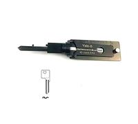 Outil de crochetage de serrurier pour serrures Yale, crochetage et décodeur 2 en 1 Kit de crochetage de serrure de porte britannique (Yale-6) | Pick and Decoder (YALE6)