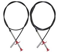 Outil de Débouchage de Canalisation Flexible à Pince, Lot de 2 en Acier | Évier et Siphon, Saisit Cheveux, Aliments et Autres Blocages, Usage Domestique