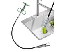 Outil De Déboucheur De Canalisation Pour Évier De Salle De Bain | Outil De Nettoyage De Canalisations Professionnel, Serpent De Plomberie Flexible Avec Griffe De Saisie De Cheveux