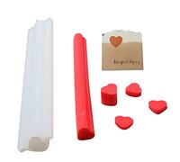 Outil de décoration de savon fait main de moule de tube de silicone de forme de coeur de Nicole