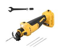 Outil de découpe sans fil pour cloison sèche compatible avec batterie Dewalt 18 V 20 V, 30 000 tr/min, kit de scie rotative réglable de 15 à 35 mm de profondeur pour bois, tôle et plastique