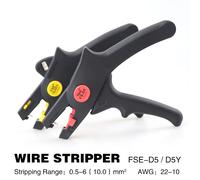Outil de dénudage de fil, pince à dénuder, coupe automatique, ciseaux de câble D5, multi-outils, précision réglable, multifonction FS-D5T