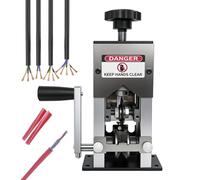 Outil de dénudage ergonomique à manivelle | Dénudeur pour fil de cuivre pour électriciens, machinistes, ouvriers, professionnels et usage domestique