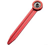 Outil de dessin en alliage d'aluminium avec règle de mesure pour la conception - Kit de dessin portable 140mm Rouge