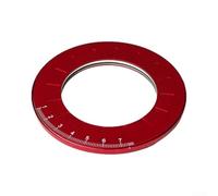 Outil de dessin professionnel en alliage d'aluminium avec rotation fluide pour architectes, ingénieurs, étudiants - Règle 12,5 cm rouge (rouge)