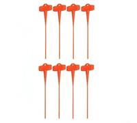 Outil de dragage de buse d'étanchéité, extracteur d'obstruction de tube de calfeutrage, pour buses de calfeutrage standard, orange (8 pièces)