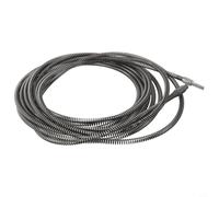 Outil de dragage de tuyaux de 5 m pour perceuse électrique avec tête à ressort pliable pour naviguer dans les tuyaux incurvés dans les canalisations de douche d'évier (8 mètres)