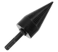 Outil de Fendage du Bois 42mm à Manche Triangulaire en Acier Noir | Foret à Bois, Groove Antidérapant, Installation Simple, Haute Dureté, pour Bois, Usage Domestique