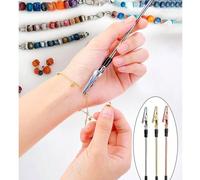 Outil de fermeture de bracelet multicolore - Outil assistant de bijouterie avec pince crocodile, convient pour les bracelets et les colliers - Aide-fermeture de bracelet réglable - Outil de bijouterie