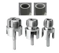 Outil de filetage de tuyau, 3 pièces, coupe-tuyaux, kit de réparation de | Outil de coupe de filetage, kit de réparation de tuyau, équipement de plomberie pour maison, atelier, garage, chantier
