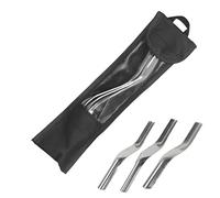 Outil de finition de joints - 3 pièces - Applicateur à double tête en acier inoxydable - Kit de scellement de joints précis pour salle de bain, cuisine, toilettes, douche, chambre à coucher