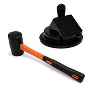 Outil de fixation pour sols stratifiés, boîtier avec ventouse en caoutchouc pour réparation de planches de vinyle, kit de marteau à main professionnel pour bricolage