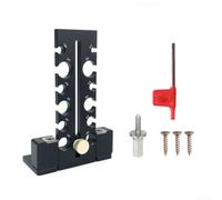 Outil de formage de clous tenons réglables pour perceuse électrique, chevilles métriques 7 mm-18 mm, tige ronde de précision avec bords en alliage remplaçables pour le travail du bois (noir)