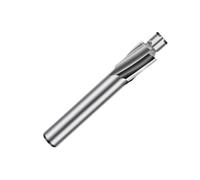 Outil de fraisage de rainurage pilote Foret à fraiser plat M3-M8, outil de rainurage pilote argenté, fraise HSS(6.2 * 10.4 * 8 * 58mm)