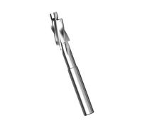 Outil de fraisage de rainurage pilote Fraise à chanfreiner HSS poignée droite, foret fond plat en acier blanc M3-M16(6.4mm*11mm)