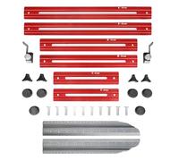 Outil de gabarit de marches d ' escalier multifonctionnel, marches d ' escalier, jauge d ' outil de mesure en aluminium réglable à Double échelle