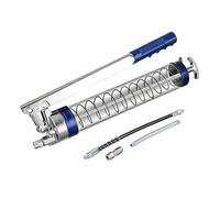 Outil de graissage professionnel en aluminium pour l ' entretien | Pompes à graisse manuelles à tube de graisse transparent haute pression pour machines industrielles et entretien