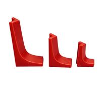 Outil de guidage de perçage 3 pièces avec aide, Red | Canal supérieur, guide de positionnement des, débuts de trous propres pour le travail du bois, la
