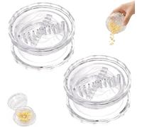 Outil de hachoir manuel transparent et hachoir à ail manuel transparent, hachoir et broyeur multifonction pour ail, gingembre, oignon, herbes, noix, broyeur de cuisine facile à nettoyer (transparent