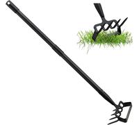 Outil de jardinage - Désherbeur - Pour enlever les mauvaises herbes - Tige réglable - 183 cm - Noir