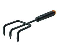 Outil de jardinage - FISKARS - Fourches à fleurs - 3 griffes ergonomiques - Préparation et nivellement des sols