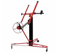 Outil de levage de cloison sèche - vidaXL - 488x122 cm - Hauteur réglable 140-335 cm - Pliable - Capacité 68 kg